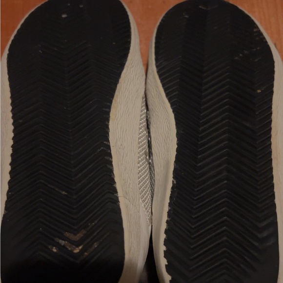 Golden Goose Gold Glitter and White Sneakers - Picture 8 of 14